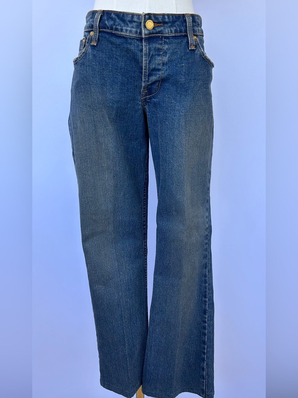 Levi Strauss Signature‎ Women’s Stretch Low-Rise Slim Bootcut Jeans Size Jr 5